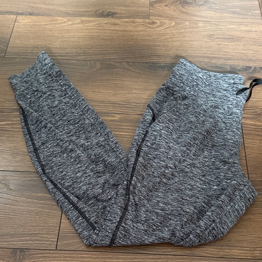 lululemon athletica Track Pants- Ready to Rulu Jogger heather black and white